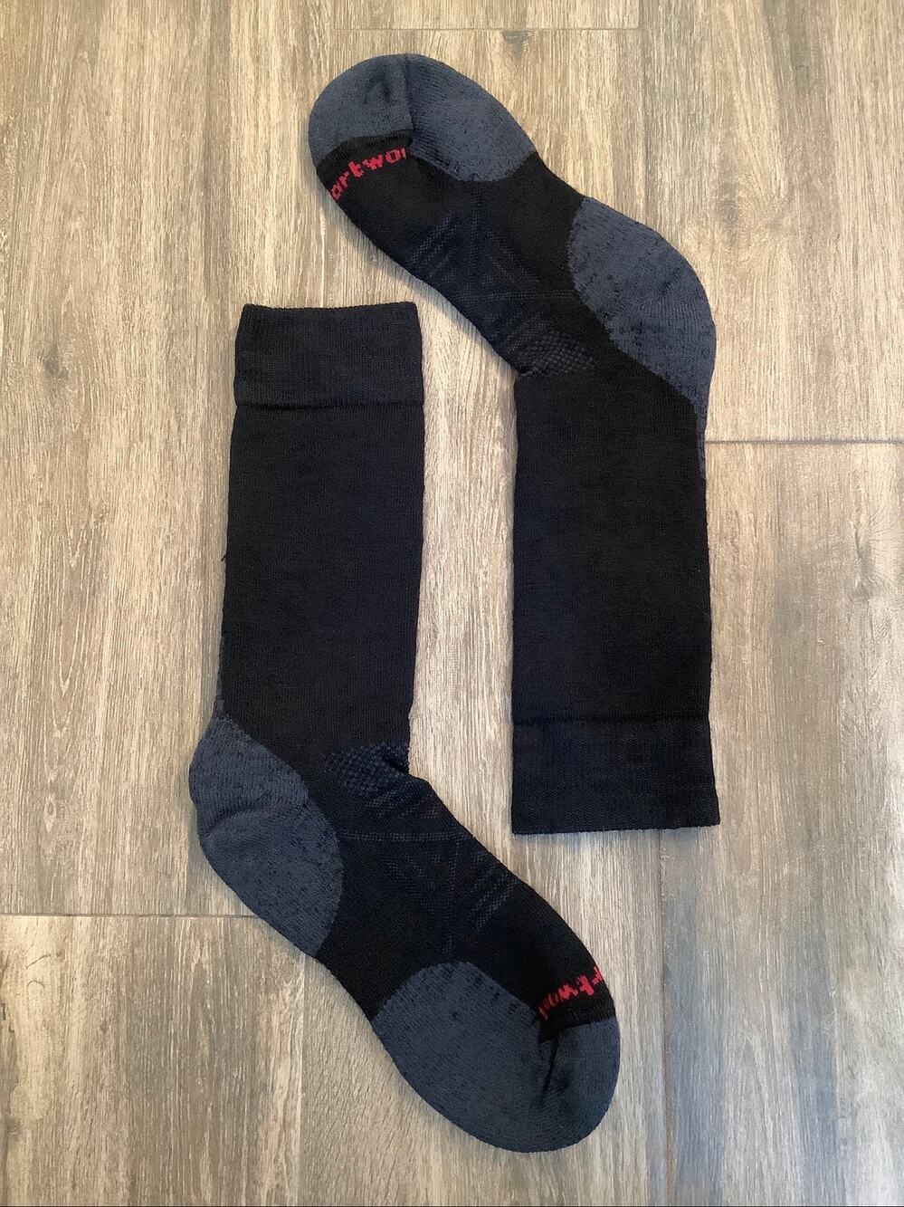 Smartwool Women Medium Black Nordic Full Cushion Merino Crew Socks Winter A19-6